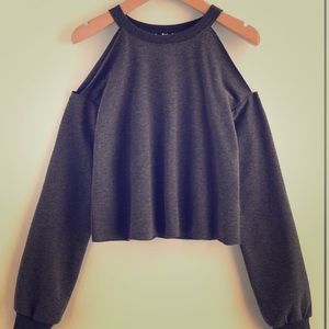 Open-shoulder sweater